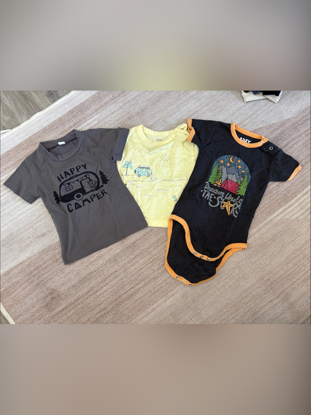 3 Pack Camping Theme Kids Tee